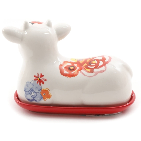 🌺 New Pioneer Woman Cow Butter Tray Dish - Picture 4 of 7